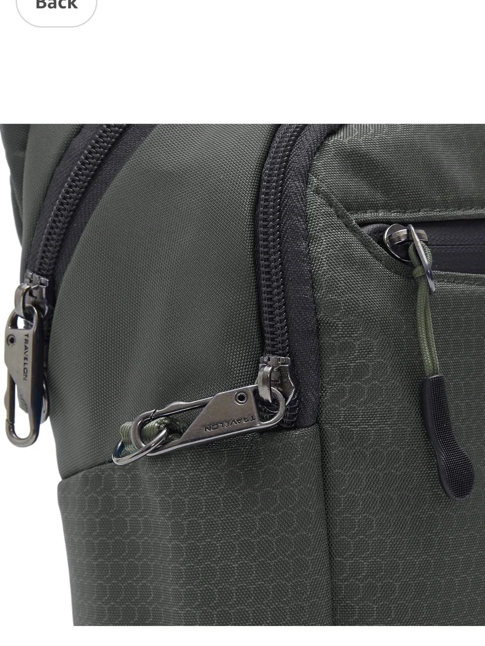 Travelon Active Tour Bag Charcoal Men's Crossbody Sling Bag Anti-Theft Unisex